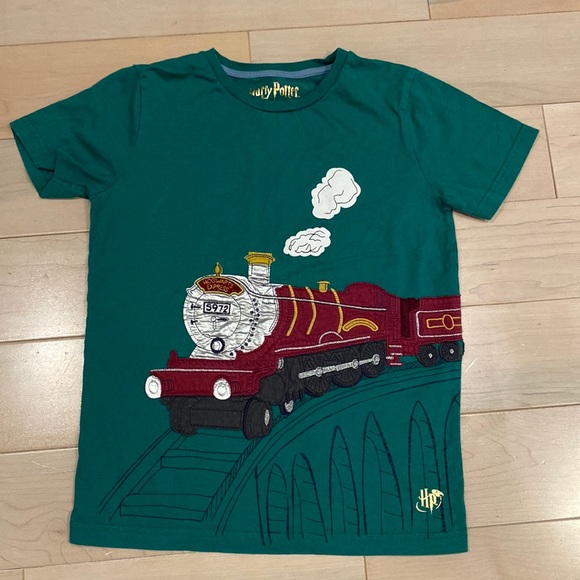 Chemise Mini Boden Espace Dorée Et Blanche Neuve Avec étiquettes Taille 9-10 Ans